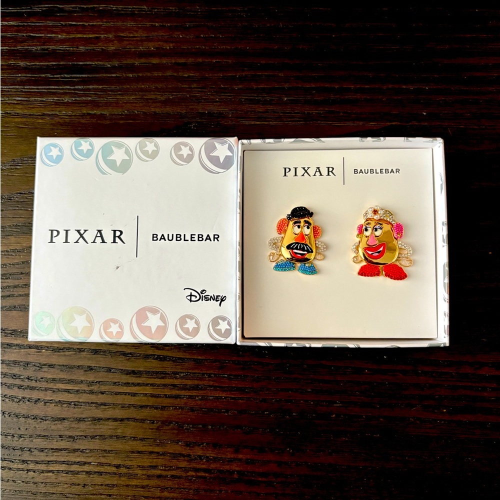 NEW BaubleBar Pixar Mr. and Mrs. Potato Head Earrings